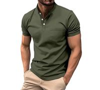 Maglia Uomo Manica Corta Casual Magliette Uomo Manica Corta Regular Fit T Shirt Uomo 2024 Estate a Maniche Corte Polo Bianca Uomo Manica Corta (Zb2-Green, M)