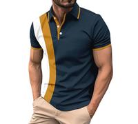 Maglia Uomo Manica Corta T Shirt Donna Elegante Camicia Uomo Regular Fit Camicia Uomo Bianca Polo Manica Corta Uomo Blu T-Shirt da Uomo per Interni Spiaggia Marina Militare M