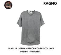 Maglia Uomo MC Scollo V Cotone 062198 Linea Puro Istinto Fantasia Ragno