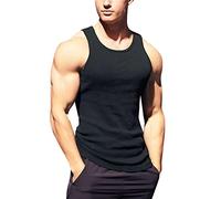 Maglia Uomo Palestra Elasticizzato Casual Canottiera Sportiva con Stampa Intimo Gilet Running Elegante Spalla Larga Maglietta Slim Fit Trekking Canotte Estivo Bodybuilding Muscolare Gym Smanicato