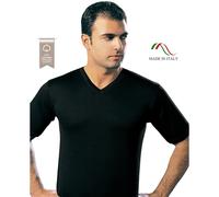 Maglia uomo scollo a V caldocotone interlock Leable 330 - 3 maglie