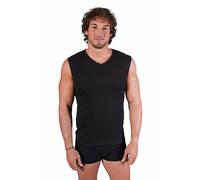 Maglia uomo scollo a V smanicata, enza manica 100% cotone. FDB20V