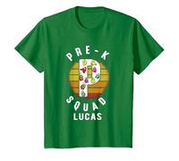 Maglia Vintage Pre-K Squad Among Us Among Us Scuola 100day Maglietta, Bambini, Verde Mela, 4 Anni