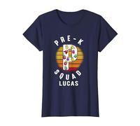 Maglia Vintage Pre-K Squad Among Us Among Us Scuola 100day Maglietta, Donna, Navy, XXL