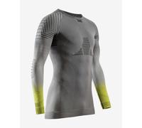 Maglia a maniche lunghe x bionic invent fx grigio giallo