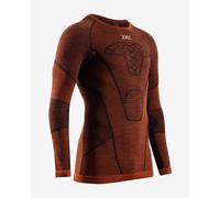 Maglia X-Bionic Symbio Merino manica lunga arancione marrone - L