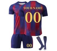 Maglie da Calcio per Bambino e Adulti 2024/2025 completo calcio ragazzo T-Shirt casa/visitatore, con Personalizzabile Nome e Numero con Magliette Calcio, Pantaloncini, Calze e Regali Calcio