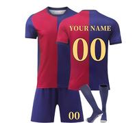 Maglie da Calcio per Bambino e Adulti 2024/2025 completo calcio ragazzo T-Shirt casa/visitatore, con Personalizzabile Nome e Numero con Magliette Calcio, Pantaloncini, Calze e Regali Calcio