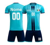 Maglie da Calcio Personalizzabili Bambino Uomo,Personalizzazione della Maglia Nome Numero Logo