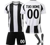 Maglie da calcio personalizzate per bambini 25/26 Set di Maglie da Calcio Bambino Maglietta Completo Completino da Allenamento per il Calcio Camicia, Pantaloncini e Calzini Adatto a ragazzi e ragazze