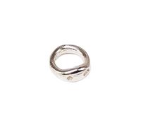 Maglie di collegamento forate per la creazione di gioielli, come connettore versatile per catene, accessori fai da te, rame, ferro (D, 0,6 cm)