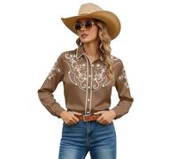 Maglie di Cotone a Maniche Lunghe Blusa in Personalizzate Marrone Arancione Over Slim Brillantini Geometrica Piume Dirndl Lingerie Ansia Farfalle Agonistico Grease Originali Tecniche Jersey