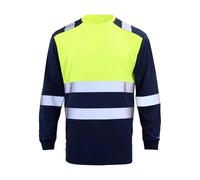 Maglie di Sicurezza,Capo di Abbigliamento a Lunga Confortevole - Maglietta ad Alta Visibilità per Uomini - per Lavoro All'aperto Notturno, Sicurezza, Costruzione e Famiglia