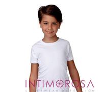 Maglie intime bimbo Enrico Coveri et4100 cotone mezza manica 3pz