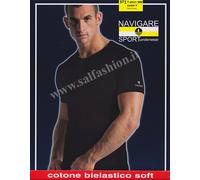 MAGLIE INTIME NAVIGARE UOMO IN COTONE BIELASTICO SOFT a - V - ART. 571 - 3 PZ.
