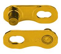 KMC Missing Link - Chiusura a catena, 2 pezzi, riutilizzabile, per SRAM AXS & T-Type, colore: oro
