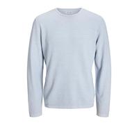 JACK & JONES Jjegeorge Knit Crew Neck Noos Maglione Lavorato a Maglia, Chambray Blue/Dettagli: w. Cloud Dancer, XXL Uomo