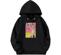 MAGLIERIA CONFORTI Felpa con Cappuccio di Achille Lauro Incoscienti Giovani Comuni Mortali per Bambino Bambina Ragazzo Ragazza (IT, età, 11 Anni, 12 Anni, Regular, Nero)