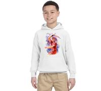 MAGLIERIA CONFORTI Felpa con Cappuccio di Sinner - Tennis Invernale Bambino Bambina Ragazzo Unisex (IT, età, 12 Anni, 14 Anni, Regular, Bianco)