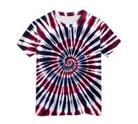 Maglietta 18 Anni Ragazzo - Maglietta Tie-Dye Neon per Bambini per Ragazzi e Ragazze Maglietta Tie-Dye Hippie Maglietta per Bambini Grandi Taglia 6-16 Anni (Red 8-9 Years)