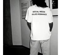 Maglietta "2025 SOCIAL MEDIA KILLED ROMANCE" per uomo e donna, top estivo in stile Y2K, in cotone, di alta qualità, maglietta per San Valentino unisex L,M,S,XL,XXL,XXXLGrafico,LettereCotone