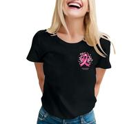 Maglietta 2026 con grafica per empowerment mese della consapevolezza delle donne Supporta la consapevolezza della salute del seno con un design elegante per il comfort di difesa perfetta per l'allt