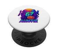 Maglietta 67 Auntie Meme Halloween Zucca Scheletro Fantasma PopSockets PopGrip Adesivo