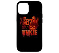 Maglietta 67 Unkie Meme Halloween Zucca Scheletro Fantasma Custodia per iPhone 12/12 Pro