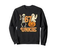 Maglietta 67 Unkie Meme Halloween Zucca Scheletro Fantasma Felpa