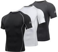 Maglietta a Compressione Da Uomo, a Maniche Corte, Funzionale, Cool Dry, per All