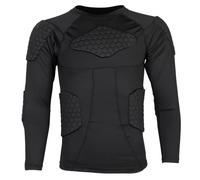 Maglietta a compressione da uomo T-shirt da ciclismo aderente imbottita a