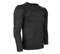 Maglietta a compressione da uomo T-shirt da ciclismo aderente imbottita a