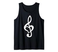 Maglietta a Forma di Chiave di Basso, con Note Musicali, per Uomo e Donna Canotta
