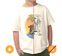 Maglietta a girocollo per bambini - Trio Pirati - Beige di DelSol per bambini - 1 pezzo