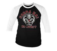 Maglietta A Manica 3/4 Ufficialmente Licenziata Cobra Kai - No Mercy