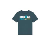 Maglietta a manica corta ironman 70 3 les sables d olonne donna blu turchese