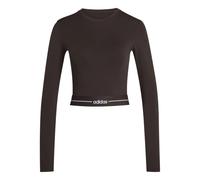 Adidas Hyperglam Cropped Long Sleeve T-shirt Marrone M Donna
