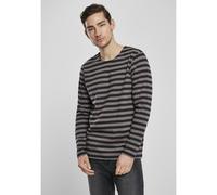 Urban Classics T-Shirt a Strisce, Asfalto/Nero, L Uomo