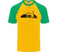 Maglietta A Maniche Corte Baseball Uomo T-Rex Atei Atheismo Di Noahs Ark