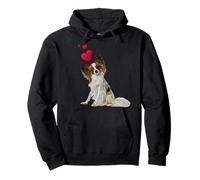 Maglietta a Maniche Corte con Cane e Cuore Felpa con Cappuccio