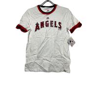 Maglietta A Maniche Corte Con Collo A Due Strati Anaheim Angels MEDIUM