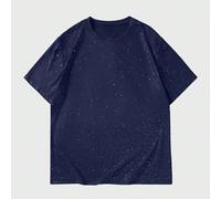 Maglietta a maniche corte con scollo rotondo semplice da uomo con stampa in lamina d'argento L,M,S,XL,XS,XXLColore unicoTessuto in maglia