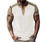 Maglietta a maniche corte da uomo basic camicetta alla moda primavera e casual a maniche corte maglietta colorata per sport indoor outdoor vita quotidiana, bianco, M