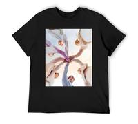 Maglietta a maniche corte in cotone con stampa in grassetto stile urbano dei BTS Typography Statement Tee, Nero , XXL