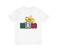 Maglietta a maniche corte Mexican Fiesta, maglietta da viaggio, maglietta da viaggio, maglietta da festival, bianco, 4XL
