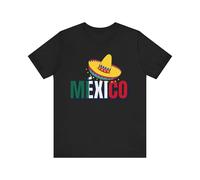 Maglietta a maniche corte Mexican Fiesta, maglietta da viaggio, maglietta da viaggio, maglietta da festival, Nero, 5XL