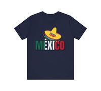 Maglietta a maniche corte Mexican Fiesta, maglietta da viaggio, maglietta da viaggio, maglietta da festival, Navy, 3XL