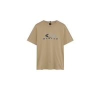 Maglietta a maniche corte oakley camo ellipse beige da uomo