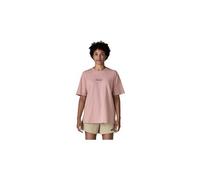 Maglietta a maniche corte patagonia 95 oval logo oversized viola donna