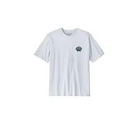 Maglietta a maniche corte patagonia great waves responsibili tee bianca da uomo
